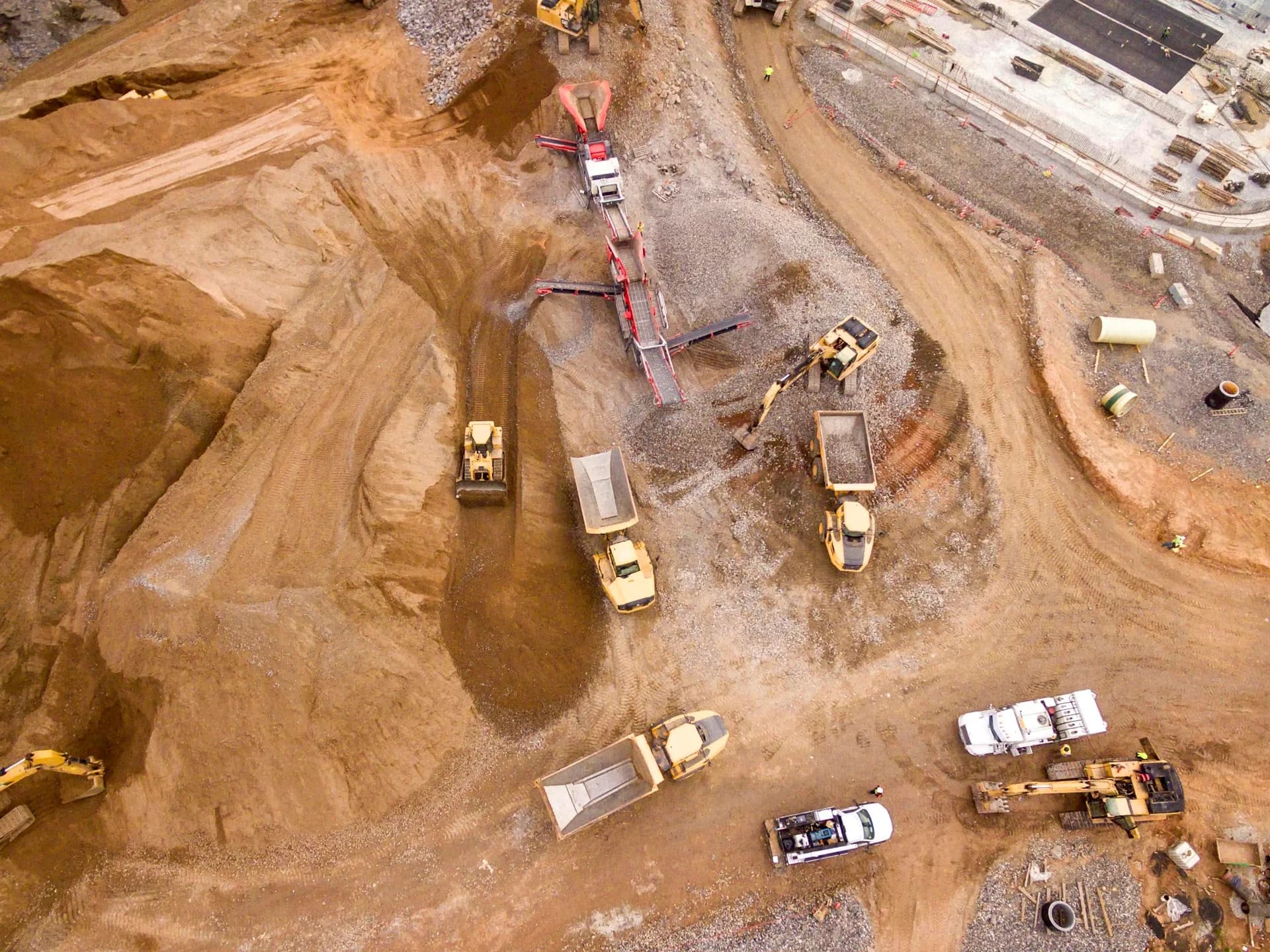 Concrete frame under construction